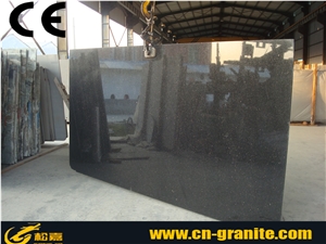 China Galaxy Granite Tiles & Slabs,Black Granite Kitchen Bar Top,Polished Galaxy Black Granite