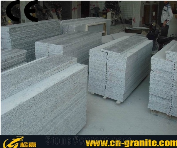 China Granite G640 Stairs & Steps,Grey Granite G640 Polished Steps & Riser,Stair Treads & Threshold