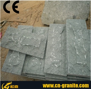 China Green Granite G612 Mushroom Stone Tiles,Green Granite Outer Mushroom Wall Cladding.Green Mushroom Wall