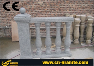 China Grey Granite G623 Balustrade & Railings,Grey Natural Stone Staircase Railings,Outdoor Railings