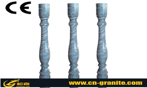China Juaprana Grey Granite Balustrade & Railing,Grey China Granite Polished Staircase Rails,Own Factory Price Railing