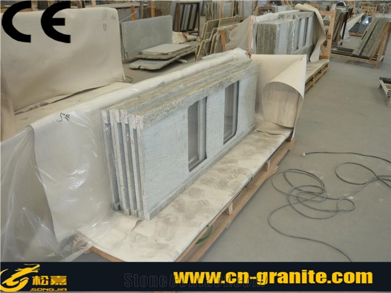 China Kashmir White Granite Kitchen Countertops,Chinese White Granite Kitchen Countertops,Polished Finished Kashmir White Granite Stone