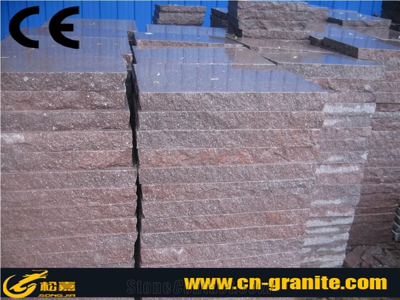 China Red Porphyry Paverstone & Cube Stone,China Red Granite G666 Cobble Stone Cheap Patio Paver Stones for Sale