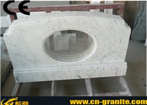China White Marble Stone Vanity Countertop,White Marble Countertop,Polished Marble Table Tops