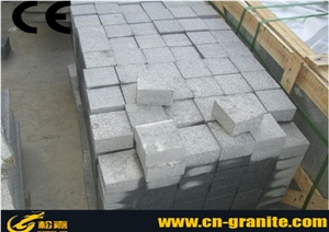 Dark Grey Granite G654 Cube Stone,China Grey Granite Road Stone,Sesame Granite Cube Stone & Paver