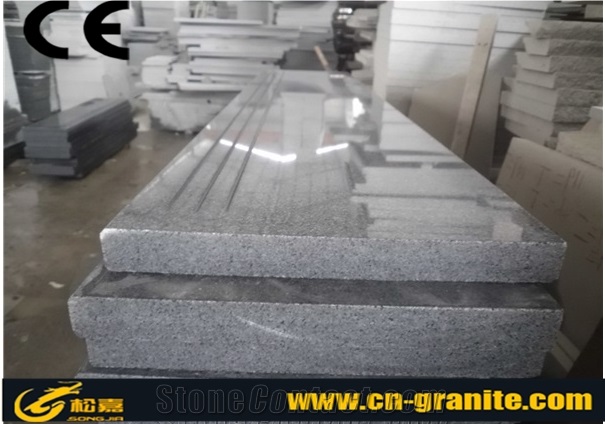Dark Grey Granite Stairs,China Dark Grey Granite G654 Stair & Steps,Polished Grey Granite Stair Treads