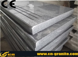 Dark Grey Granite Stairs,China Dark Grey Granite G654 Stair & Steps,Polished Grey Granite Stair Treads