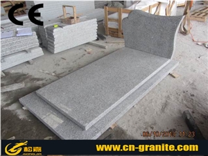 French Style Monument & Tombstones,China Grey Granite Engraved Headstones,Polished Surface Grey Natural Stone Tombstone Style