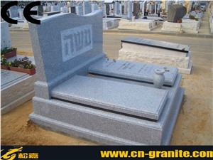 Israel Style Monument Design,China Grey Granite Simple Monument & Tombstone,Surface Polished Natural Grey Granite Monument with Flower Vase