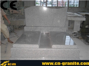 Israel Style Monument Design,China Grey Granite Simple Monument & Tombstone,Surface Polished Natural Grey Granite Monument with Flower Vase