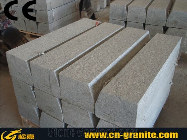 Light Grey China Granite G602 Natural Stone Kerbstone,Chinese Granite G602 Curbstone 305x305,457x457 Kerbstone