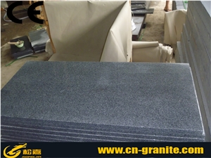 Polishe Padang Dark Grey Steps,Chinese Grey Granite G654 Stair Riser,Polished Stair Threshold