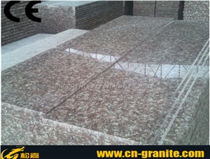 Polished Red Granite Stairs & Steps,Peach Red China Granite G687 Stone for Stairs,Red Stair Treads,Stair Threshold Tiles