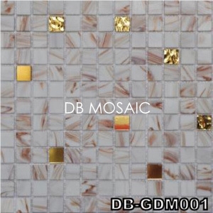 Golden Line Glass Mosaic
