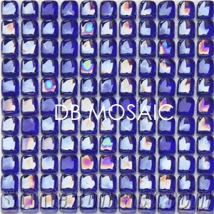 Iridescent Glass Mosaic Tiles for Bathroom