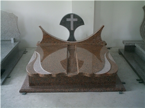 Brown Granite Monument Design Tombestone