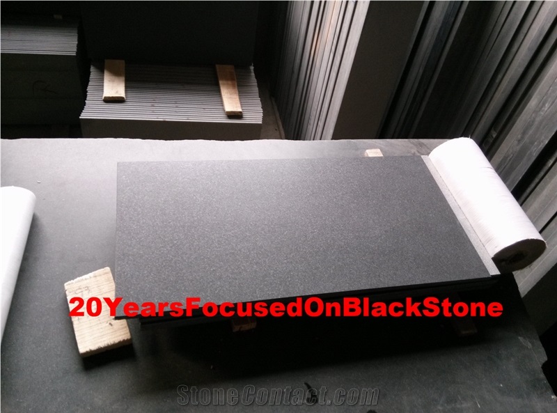 Absolute Black Granite Tiles, Slabs Matt Honed 305x610x1mm Shanxi Black Granite Tiles, China Black Granite