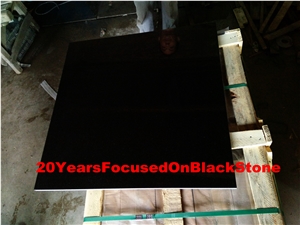 Chinese Shanxi Black Granite Polished Tiles 610x610x10mm Wholesale Price,Nero Assoluto, China Black,Hebei Black Granite Slabs & Tiles