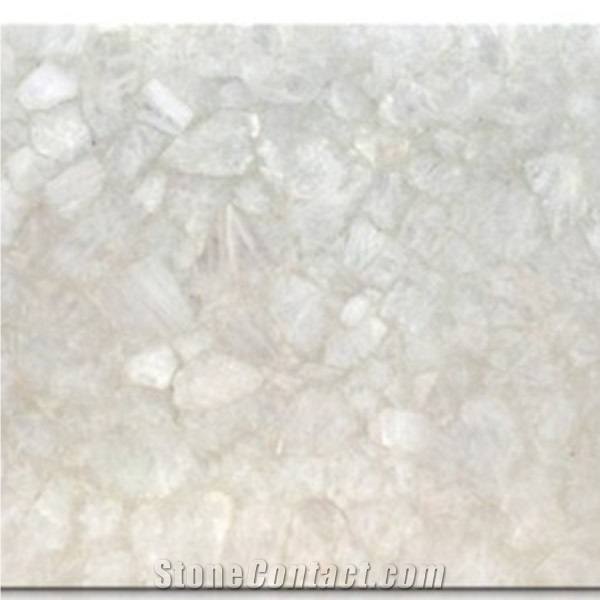 Classic Quartz, White Semiprecious Stone Tiles & Slabs