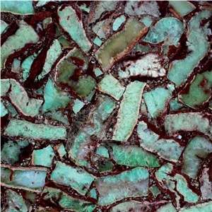 Crysoprase Green Semiprecious Stone Tiles & Slabs