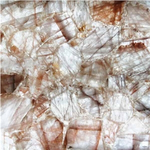 Hematite Quartz,White Semiprecious Stone Tiles & Slabs