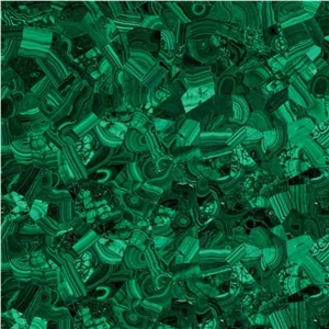 Random Malachite Green Semiprecious Stone Tiles & Slabs