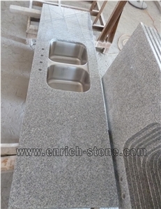 Crystal Grey Countertops, Chinese Grey Granite Kitchen Top, G603 Kitchen Top Surface,
