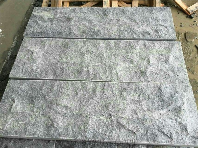 Padang Dark, G654 Granite Padang Grey, Dark Grey, Natural Cleft, Mushroom Stone