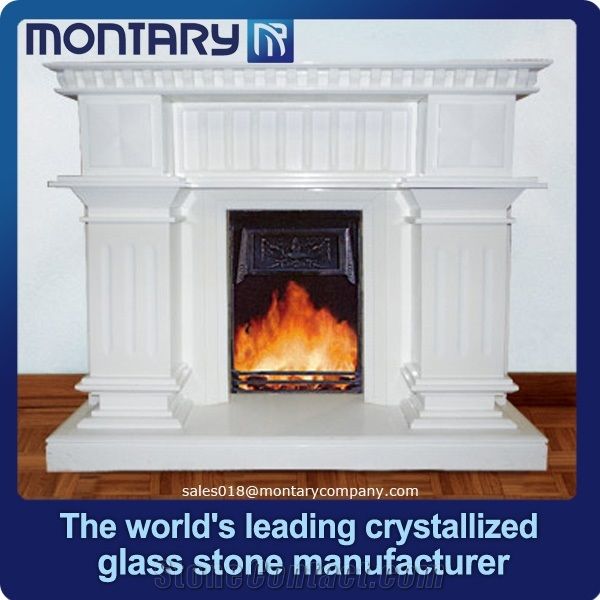 Luxury House Decoration Fireplace Nano Crystal Glass Stone From