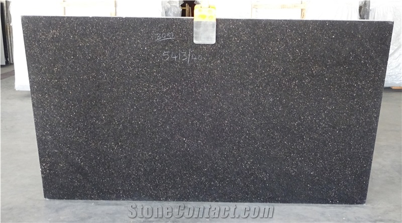Black Galaxy Granite Slabs & Tiles, India Black Granite Polished Flooring Tiles