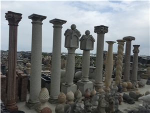 G603 Granite Column,Customized Stone Column,Roman Columns