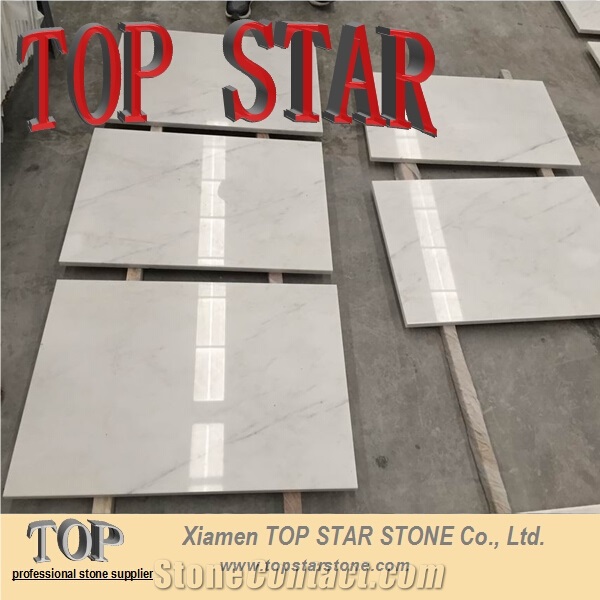 Polished Eastern White Marble Flooring Tile Cheap Price