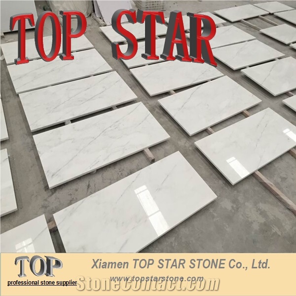 Polished Eastern White Marble Flooring Tile Cheap Price