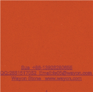 Chinese Pure Orange Quartz Tile for Export