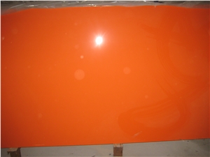 Quartz Stone Slab & Tile Pure Orange Wg033