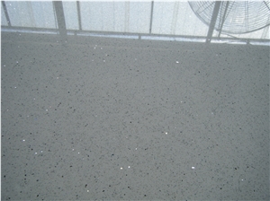 Quartz Stone Slab & Tile Silver Grey Wg136