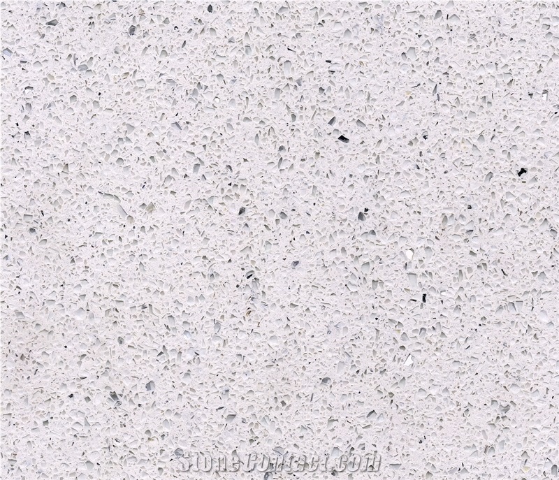 Shinning White Quartz Stone Glittering White Wg211