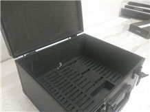 Draw-Bar Lock-Up Aluminum Stone Samples Display Suitcase