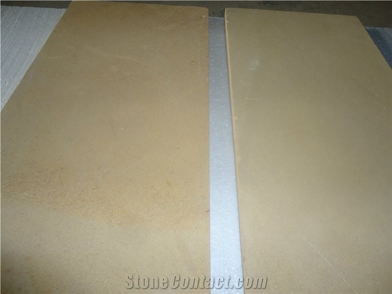 Yellow Sandstone Slabs & Tiles, Pakistan Yellow Sandstone