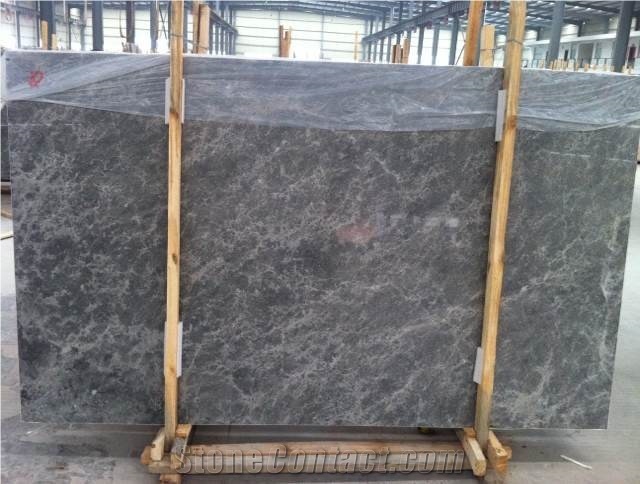 Silver Sable Marble Natural Stone Tile Slabs, China Grey Marble