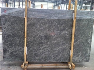 Silver Sable Marble Natural Stone Tile Slabs, China Grey Marble