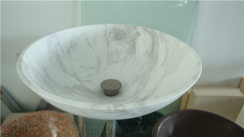 Beige Marble Wash Basin Vanity Basin,Marble Round Sink