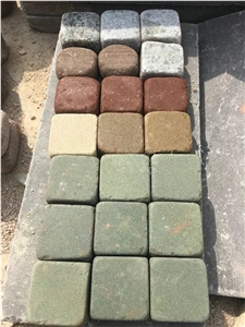 Sandstone Cobble Stone,Cubes ,Ladescape Pavers Paving Stone