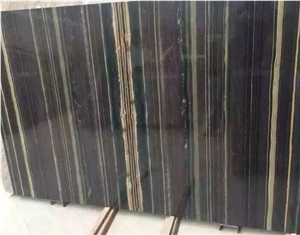 Tobacco Black Wooden Marble with Green Veins Slabs,New Obama Marble Slabs,Eramosa Marble Tiles