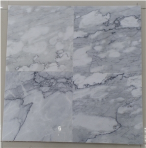 Chinese Arabescato White Marble Tiles and Slabs