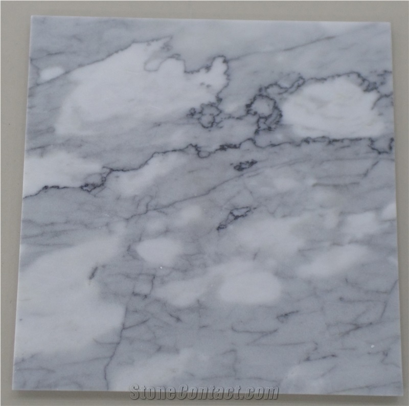 Chinese Arabescato White Marble Tiles and Slabs