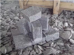 G654 Grey Granite Cube Stone Cobble Stone Competitive Prices