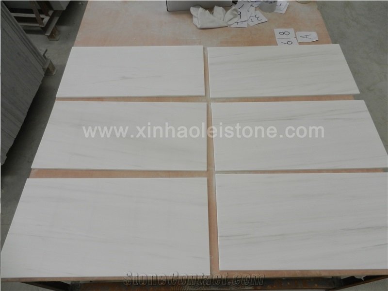 Bianco Dolomiti Marble Tile, Grade a White Marble Tiles for Walling/Flooring / Bianco Dolomite