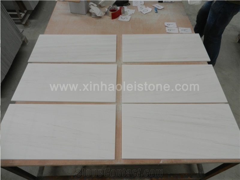 Bianco Dolomiti Marble Tile, Grade a White Marble Tiles for Walling/Flooring