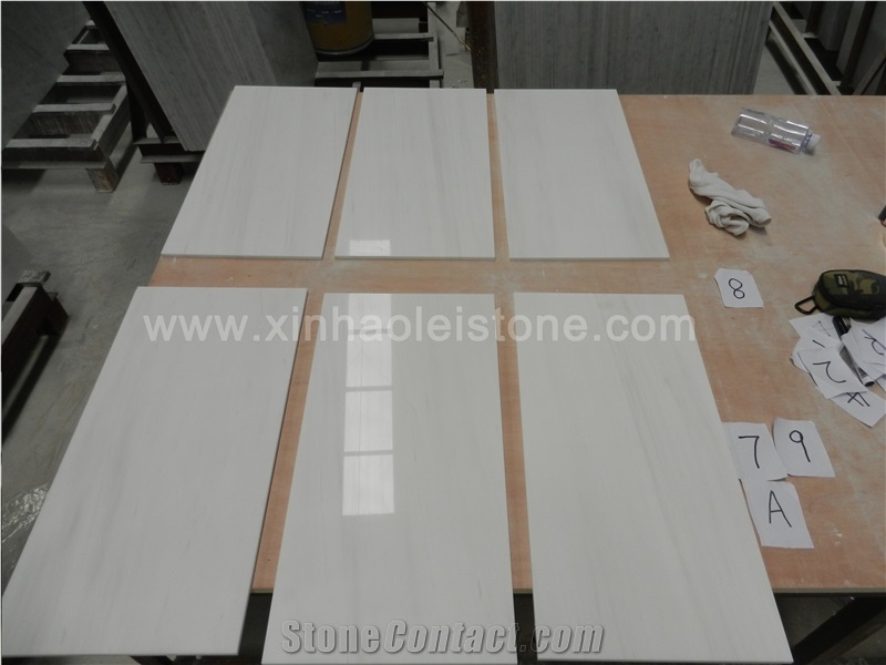 Bianco Dolomiti Marble Tiles, Grade a White Marble Tiles for Walling/Flooring / Bianco Dolomite